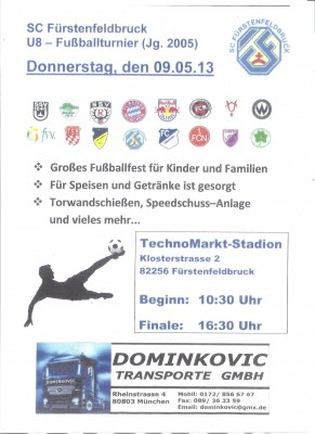U8 - DOMI CUP 2013 (Jg 2005) am 09.05.13 TechnoMarkt Stadion