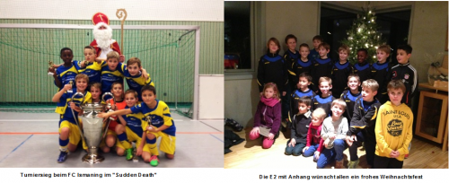 U10 (E2) - Turniersieg und Weihnachtsfeier am gleichen Tag