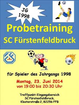 Probetraining Jahrgang 1998