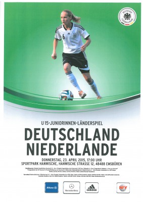 Sydney Lohmann & DFB U15 Juniorinnen siegen geg. Niederlande