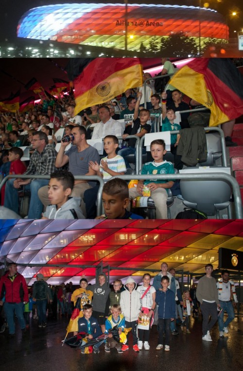 Brucker Kids in der Allianz Arena