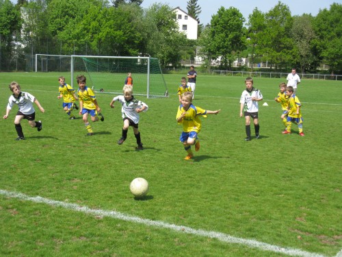 U8/1 gewinnt 5 : 4 gegen die F2 vom TSV Gilching