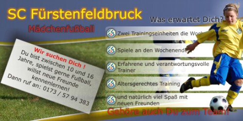 SC FFB Mädchen, Wir suchen Dich!