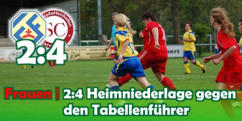 Frauen 2:4 Heimniederlage gegen den Tabellenführer