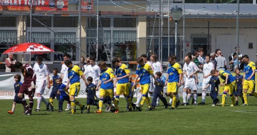 Stadiondienst der U8 und U7 mit viel Spaß