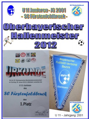 U11 Hattrick bei der Oberbayerischen Hallenmeisterschaft