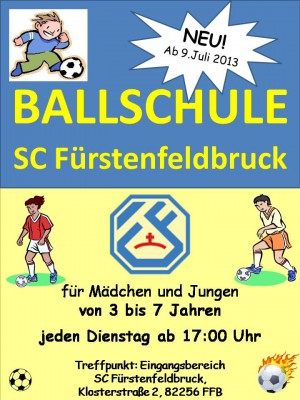 Neu!   B A L L S C H U L E   beim SC Fürstenfeldbruck