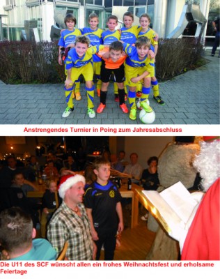 U11 (E1+D3) – Top-Turnier und Weihnachtsfeier
