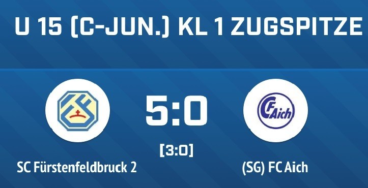 U14 – 5:0 und einen Hattrick gegen chancenlosen FC Aich