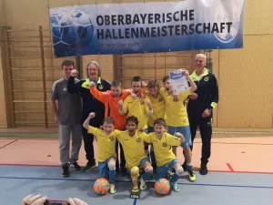 E-Junioren gewinnen die Oberbayerischen Hallenmeisterschaft in Altenerding
